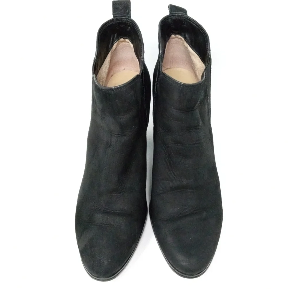 Michael Kors Back Leather Heeled Pull On Ankle Boots, Women's Size 9.5
